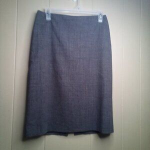 Jenne Maag Skirt S Career Straight Wool Blend Gray